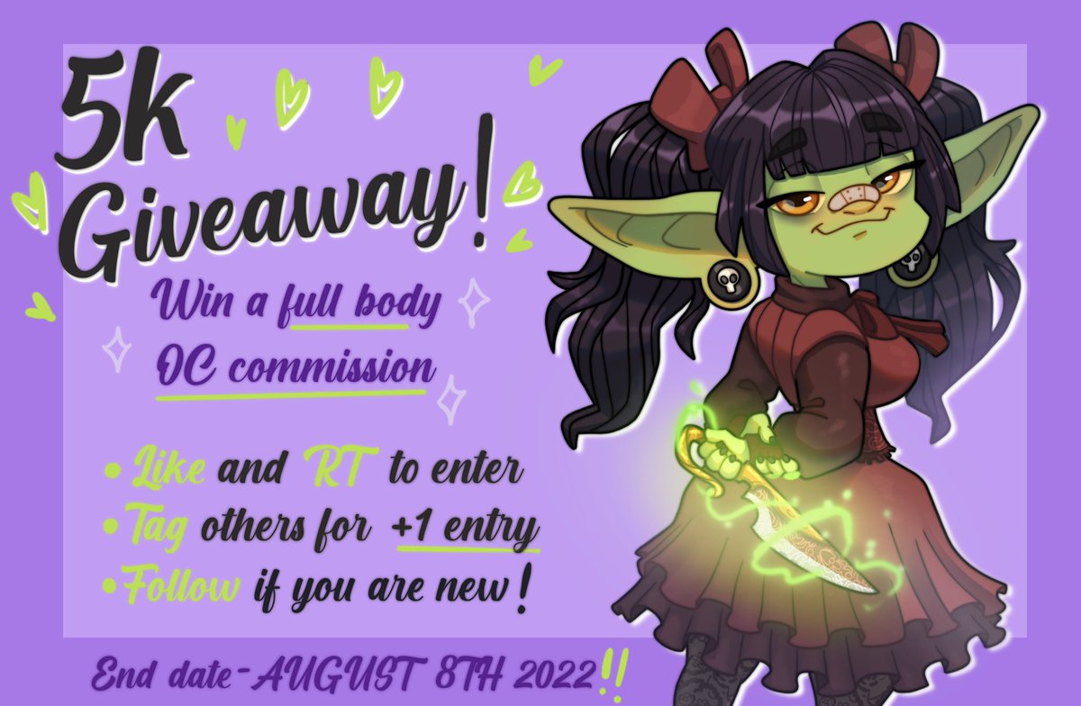 NereacanoArt's tweet photo. So happy for the 5000 followers! Thank you so much everyone❤️‍🔥
Now is my turn to…

🔥🔥🔥 Art raffle #Giveaway !! 🔥🔥🔥
The winner will receive a full body OC illustration!

Good luck! ❤️ https://t.co/XYk921g23d