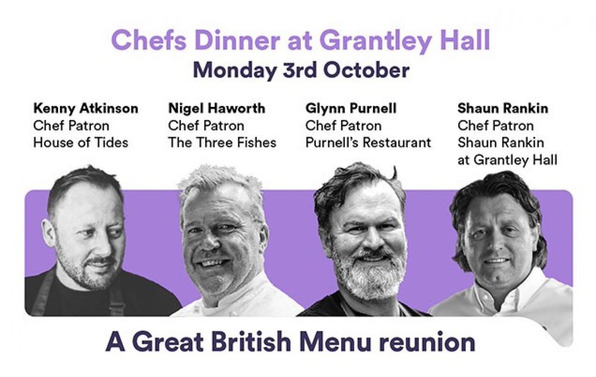 Four chefs including #NCOTY chair @Kennyatkinson1 @NigelHaworth @yummy_brummie and @ShaunRankin will join forces to host a special four course dinner to raise funds for @HospAction craftguildofchefs.org/news/chefs-din…