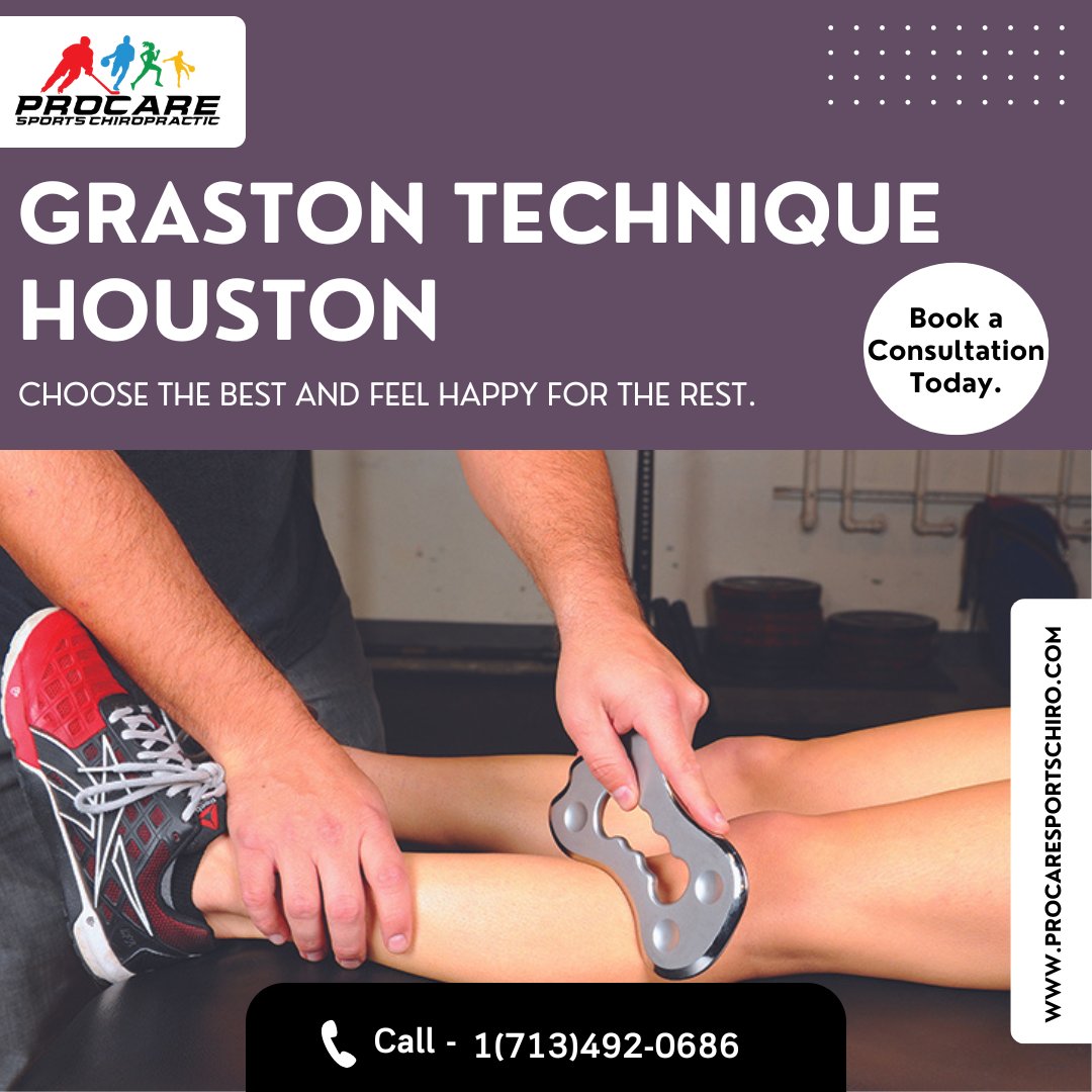 Athletes frequently experience musculoskeletal pain from tears, sprains, and strains. #GrastonTechnique is excellent for treating conditions that limit movement.

Please call #ProCareSportsChiropractic expert doctors 👨‍🔬today at 1(713) 492-0686.

#grastontechnique #physicaltherapy