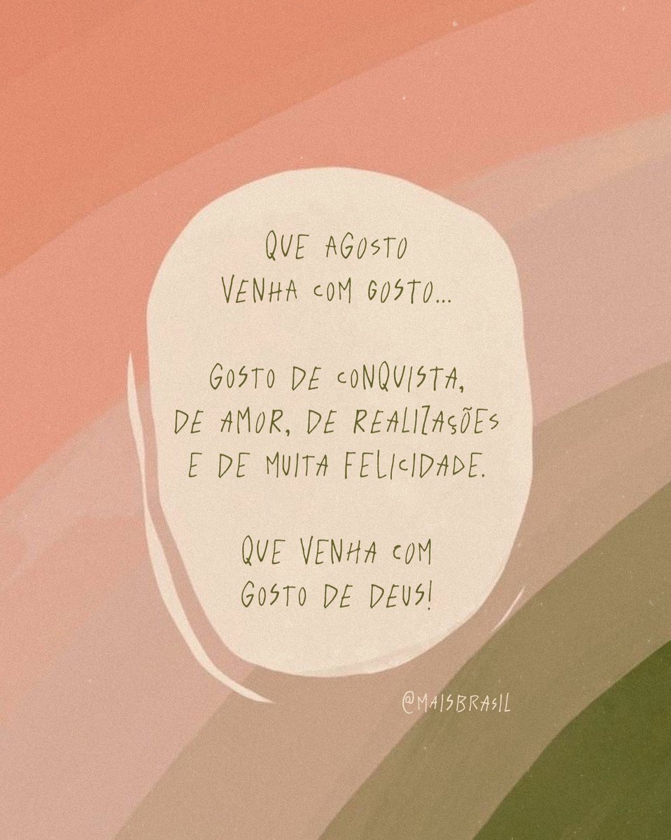 Pode chegar, AGOSTO! 🍀💛🙏🏻☺️✨