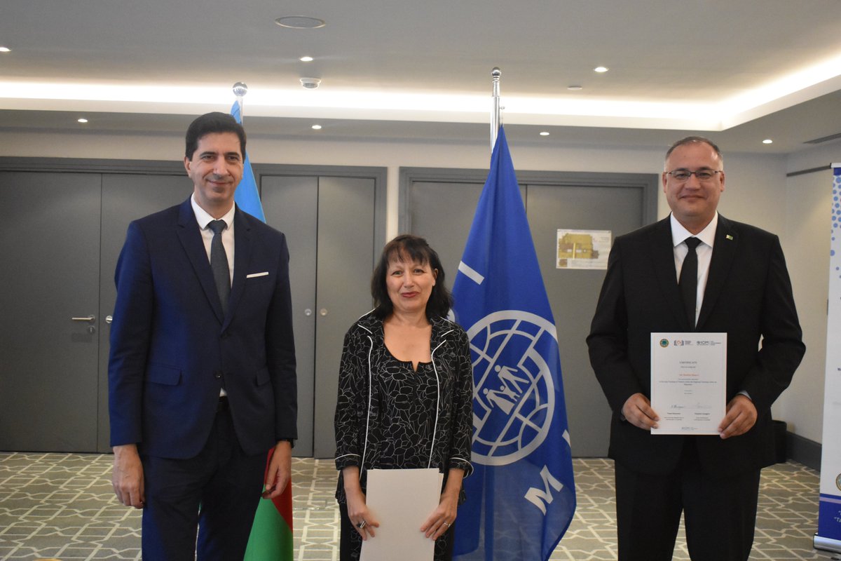 <a href="/IomAzerbaijan/">IOM Azerbaijan</a> &amp; <a href="/migrationAZE/">Dövlət Miqrasiya Xidməti   State Migration Service</a> successfully completed a 5-day regional ToT with the participation of govern't officials from 10 partner countries. Future trainers who will be involved in the teaching process at <a href="/RTCM_Azerbaijan/">Regional Training Center on Migration - Azerbaijan</a> funded by <a href="/IOMDevFund/">IOM Development Fund</a> were awarded certificates.