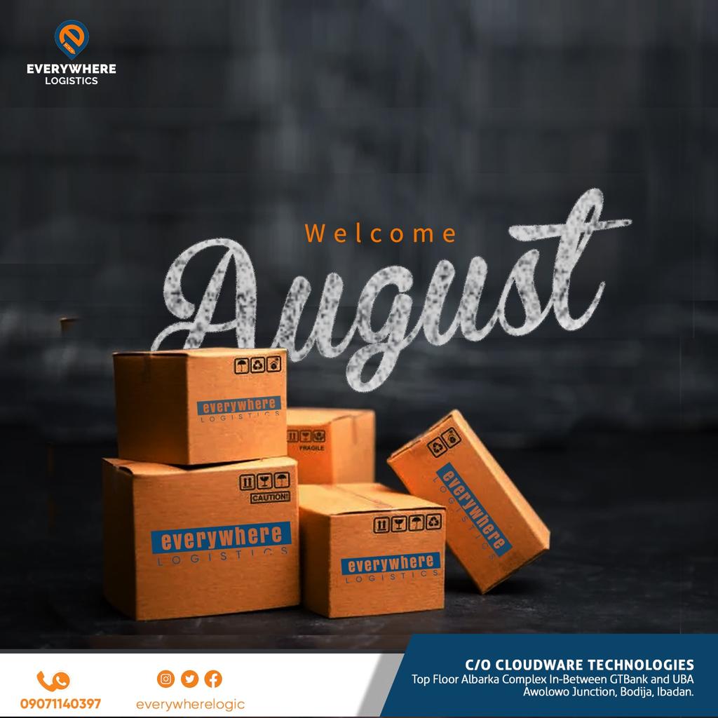 everywherelogic's tweet photo. Happy New Month

We are here to serve you better.

#happynewmonth 
#newmonth
#logistics
#everywherelogistics
#safedelivery
#ibadandispatchriders https://t.co/fvGxXMdYj9