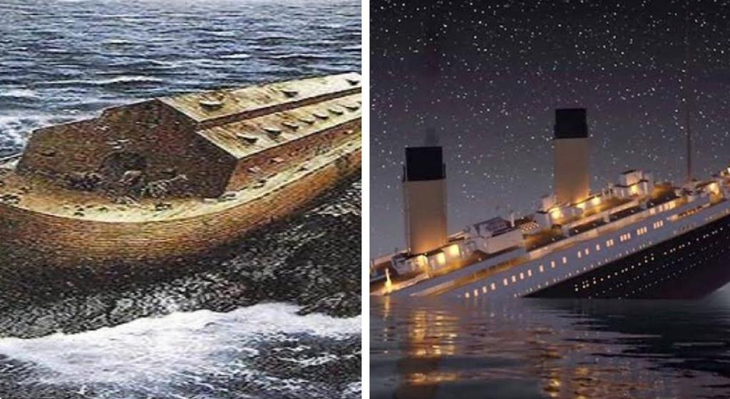 fmshehri's tweet photo. سفينة التايتانيك "Titanic" صنعها مئات الأشخاص وقال قائدها
" القدر لا يستطيع إغراقها "
فغرقت في أول رحلة !
بينما سفينة نوح عليه السلام صنعها شخص واحد فقط
وقال { بسم الله مجراها ومرساها }
فغرق العالم كله ، وهي الوحيدة التي نجت!! https://t.co/d3YXkYfxUp