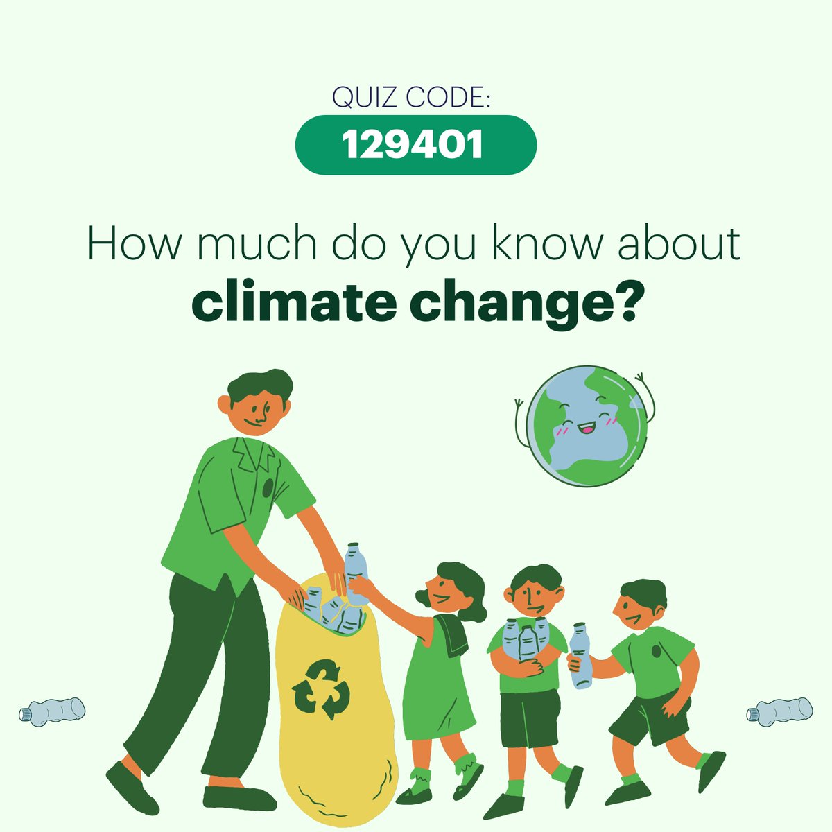 Climate change is one of the most urgent environmental challenges of our time. But how much do you know about it? 🤔🌏

Test your knowledge on the world's greatest threat at bit.ly/3yemYe3 with the code 129401