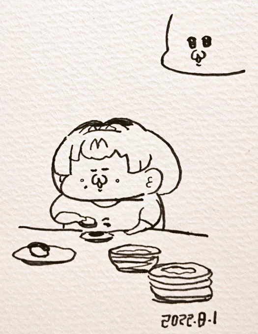 すしを食べるみんみの画像に写り込んだみんみっぽいなにか 
