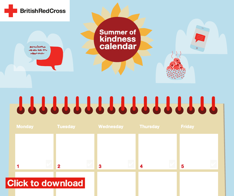 Looking for things to do with the kids over the summer holidays?

Our Summer Kindness calendar is aimed at children aged 5-11. Weekly activities to encourage acts of kindness, build resilience, and support wellbeing. 
Download now bit.ly/SummerKindness…

#MondayMotivation