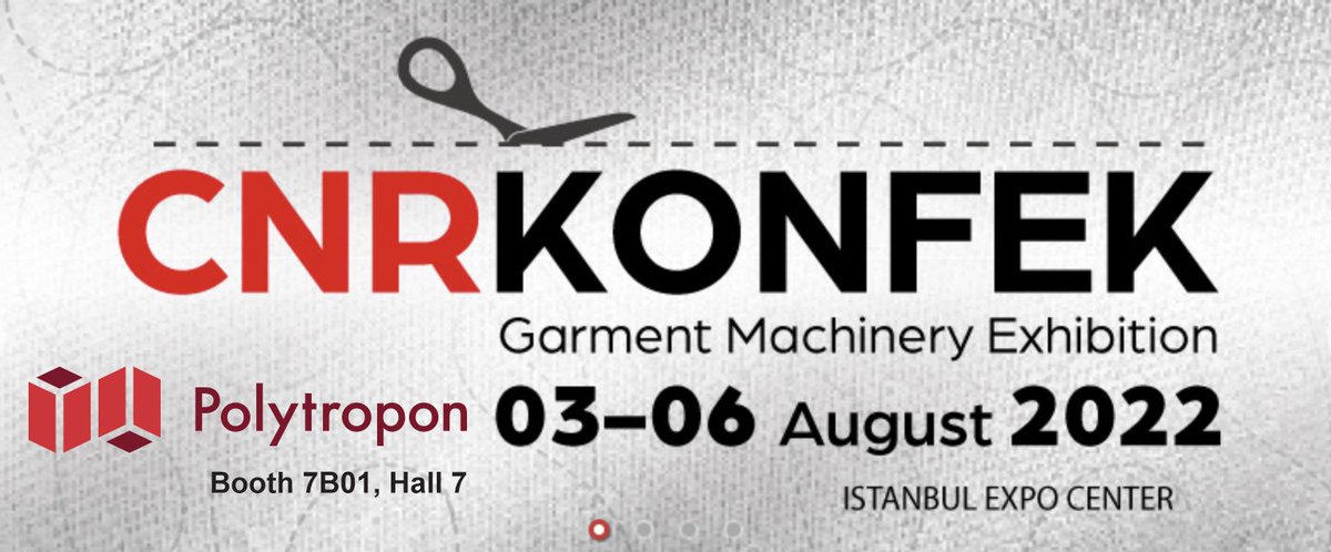 Polytropon_AS's tweet photo. @Polytropon_AS 
@PolytroponAS 
Invites you at “ CNR KONFEK – International Garment Machinery Exhibition “ 

📍 Instabul Expo Center
🗓️ 03-06 August 2022. 
at Booth 7B01, Hall 7.
 
Don’t lose time to reserve your stand.
 https://t.co/7bzTkKkCwK

#polytropon #CNRKONFEK https://t.co/2qlAx7O0fP