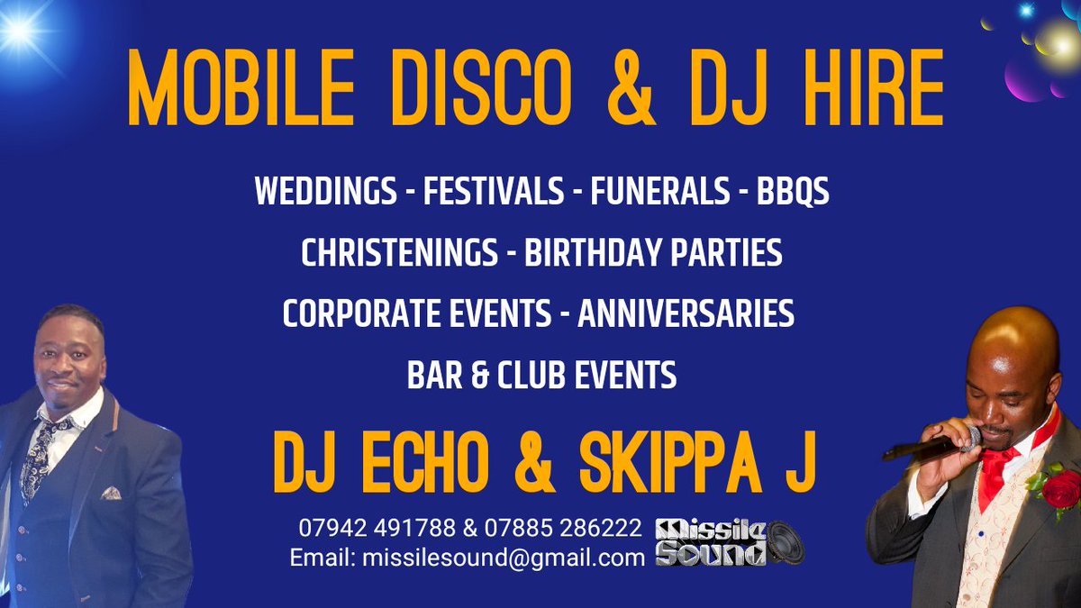 Professional DJ’s with over 30 years of experience.