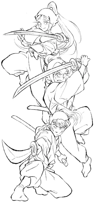 線画個人的に好きだから見てほしい✨ 