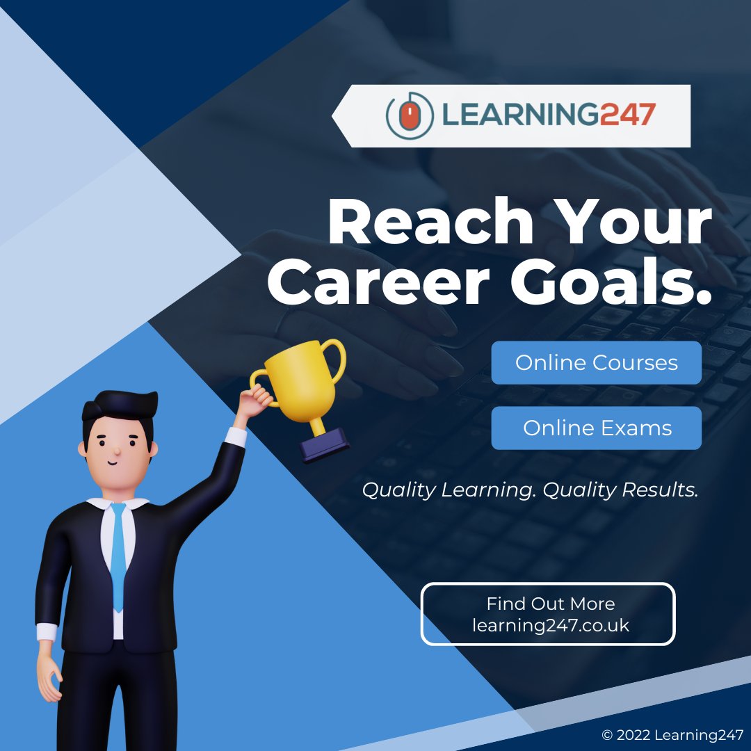 learning247Ltd's tweet image. Reach your career goals with Learning 247!🏆
Learn new skills and build your CV with our range of online courses.📚
Start learning: learning247.co.uk
#Learning247 #OnlineCourses #OnlineLearning #Career #eLearning