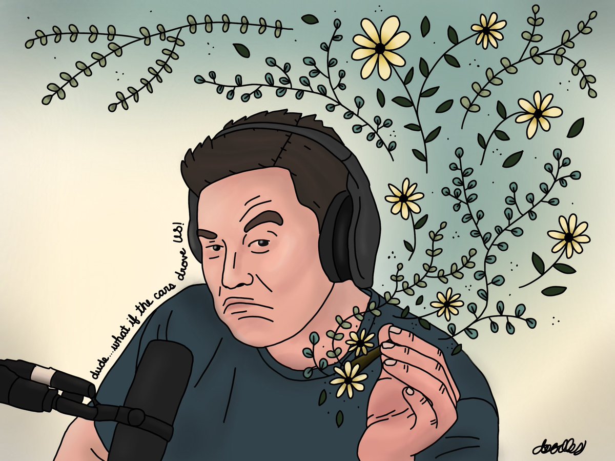 doodlinyall's tweet photo. #ElonMusk #Tesla #SelfDrivingCars https://t.co/AJqkO4HjKO