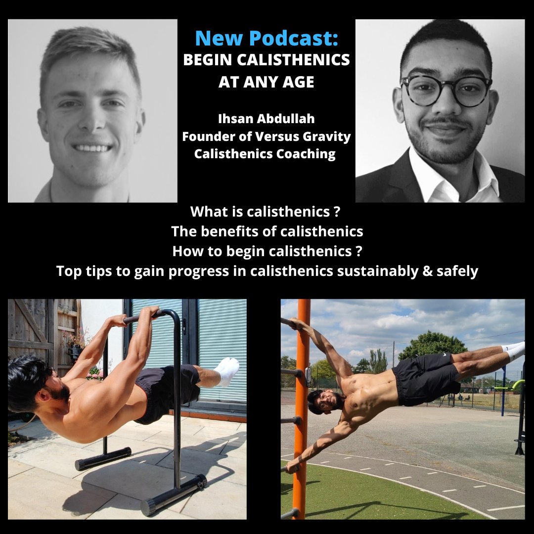 Listen to "BEGIN CALISTHENICS AT ANY AGE with Ihsan from Versus Gravity" by LET’S RESONATE!.
open.spotify.com/episode/2rb3m2…
#calisthenics #fitness