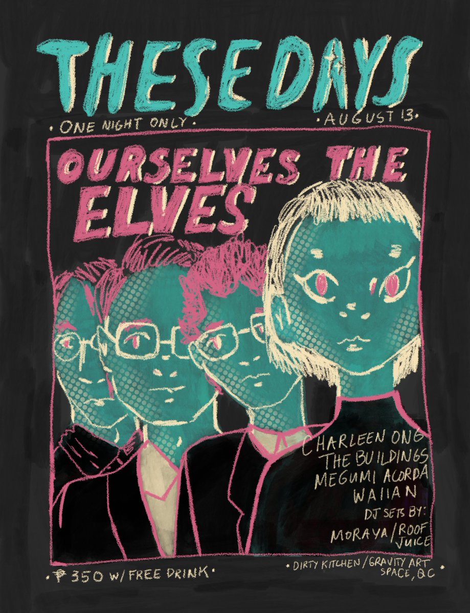 🌐 Hey there, it's been a while... ✨ We're coming out of our respective caves and playing a show with old and new friends. See you on Aug 13th at Dirty Kitchen/Gravity Art Space in QC. See you! 🍃