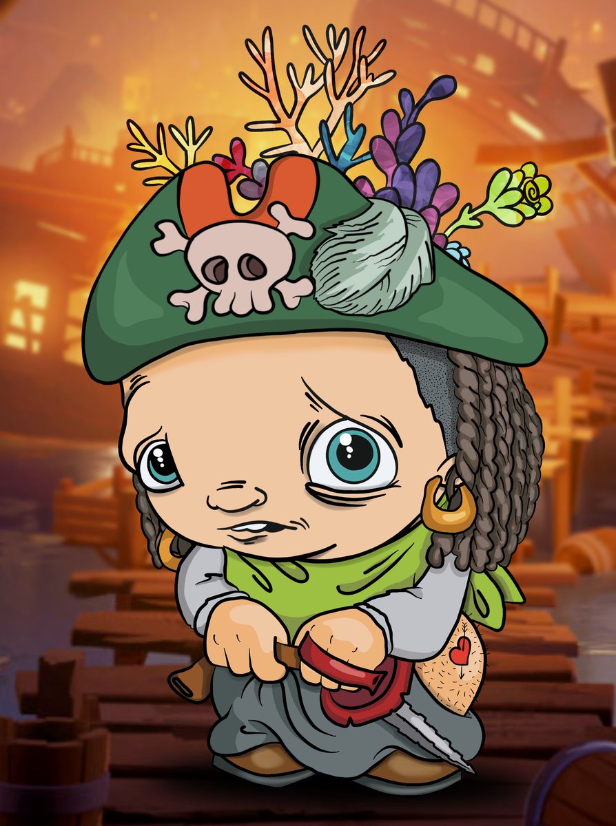 Lulino_Nft's tweet photo. Time to reward our Vip members! This time #SJG has got a new tattoo, but he seems a little embarassed... Maybe every pirate has something to hide...?
My VIP's, you have received your #SJG Pirate! Don't worry Fam, some of them will be gived avay from @KruzMon88!
#NFTGiveaways #NFT https://t.co/0UVsHwRBka