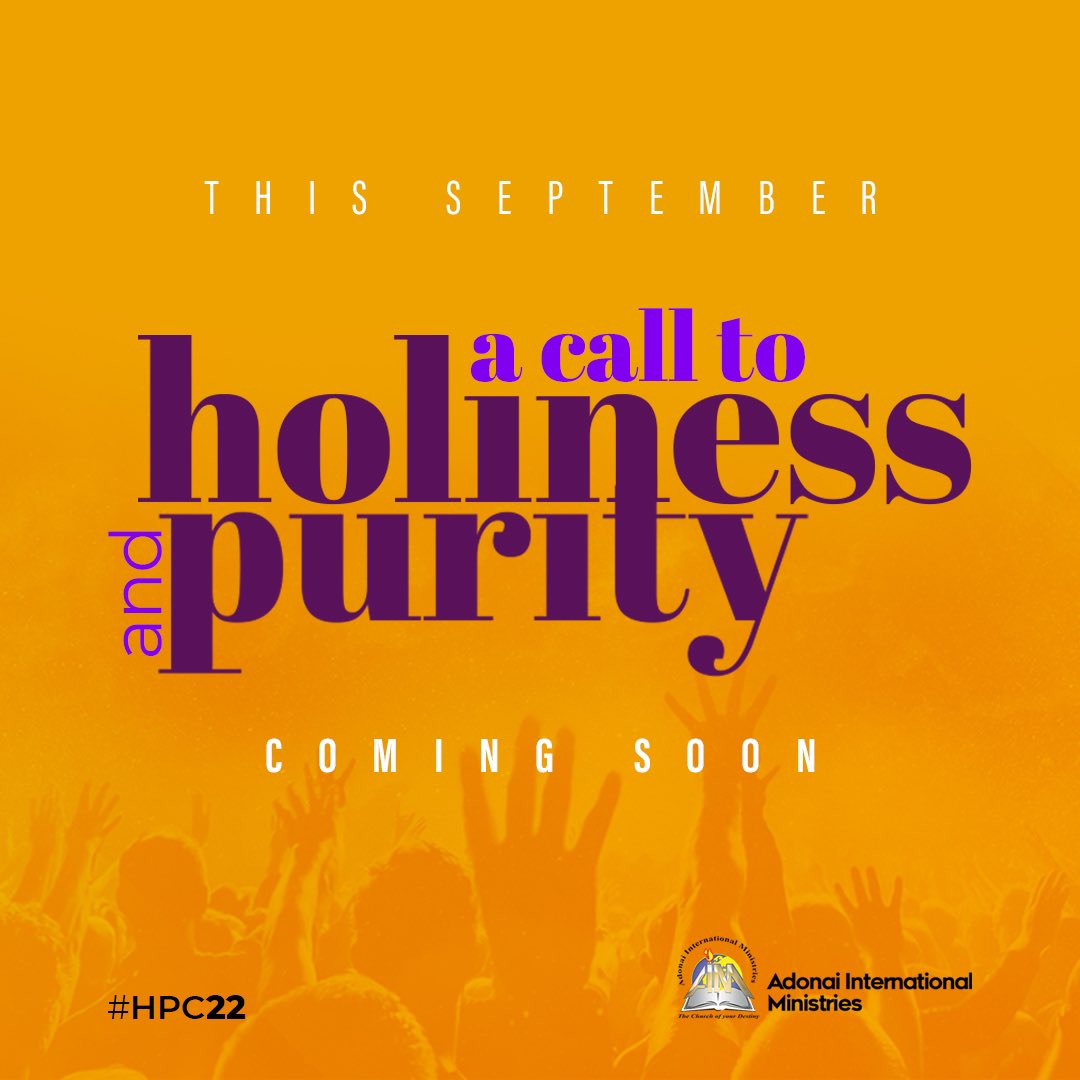adonai_hq's tweet photo. Anticipate‼️‼️
Watch this space❗️
#september #holinessandpurity #HPC #HPC22
#acalltoholinessandpurity #dueorder #adonaiinternationalministries #SundaysAtAdonai #DestinyTemple Richard Ahiagbedey Adonai HQ Tema #adonaiinternationalministriesdestinytemple https://t.co/Kk6meDkVvu