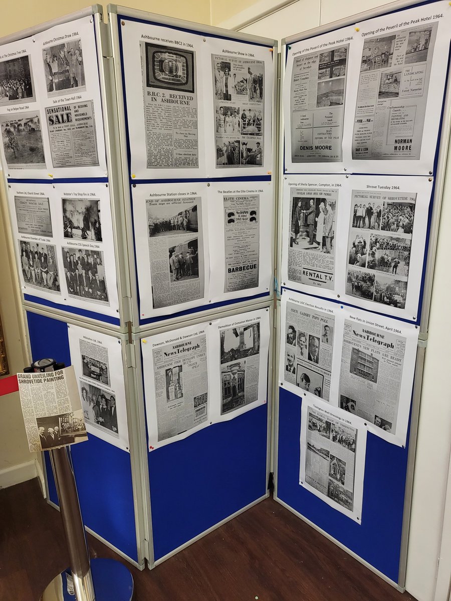 Pop in to the Ashbourne Historical Centre at Town Hall and take a look at our focus boards documenting key Ashbourne events in 1964.