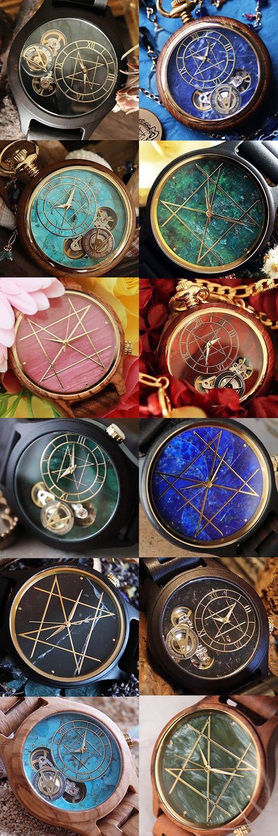 NOZ natural timepieces made of wood and stone tweet media