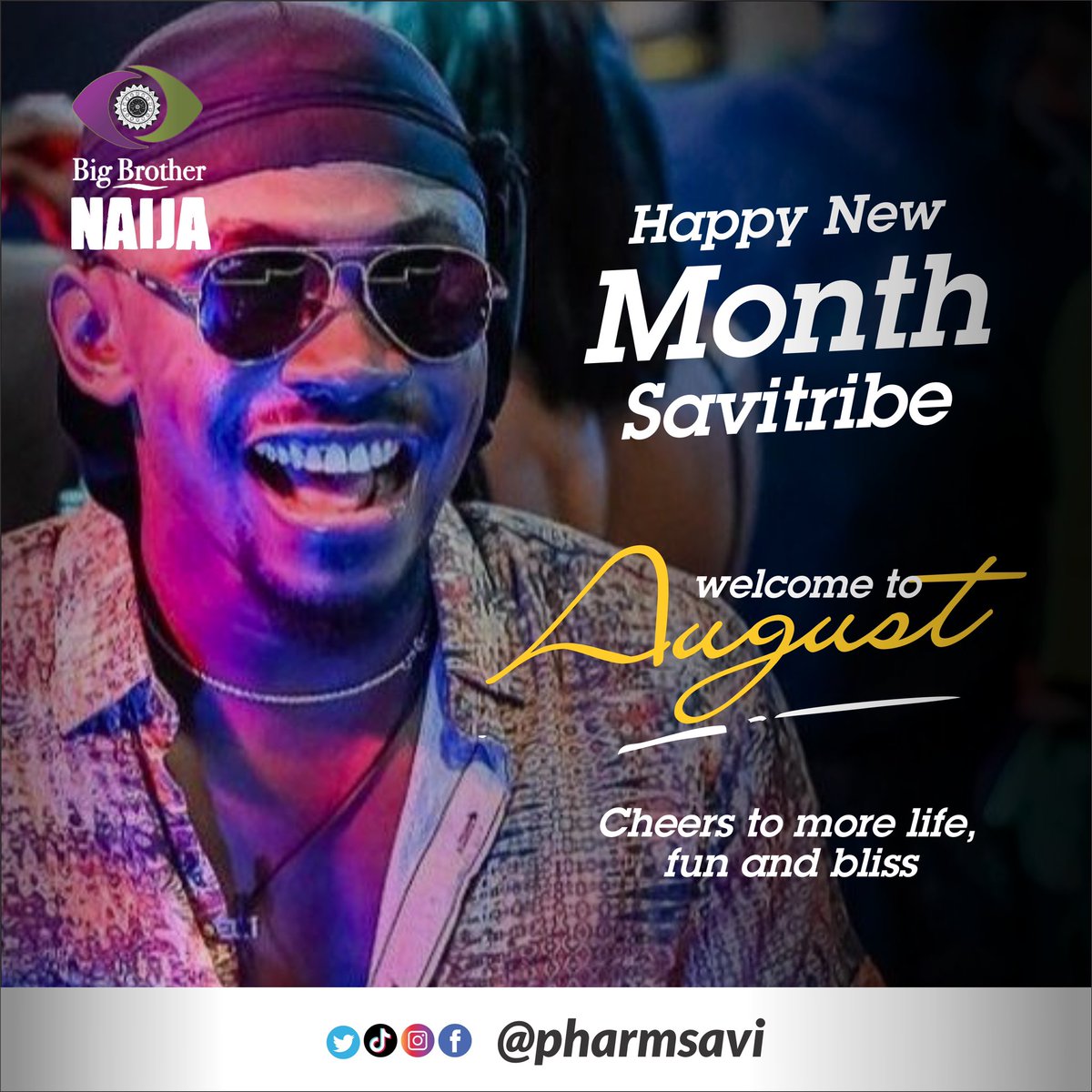 pharmsavi's tweet photo. It’s August Fam 🎉🎉🎉
Cheers to more wins and may your dreams and goals all come through this month, Amen 🙏 

Happy new Month Savi Tribe
#BBNaija https://t.co/kbvh5I9FRM