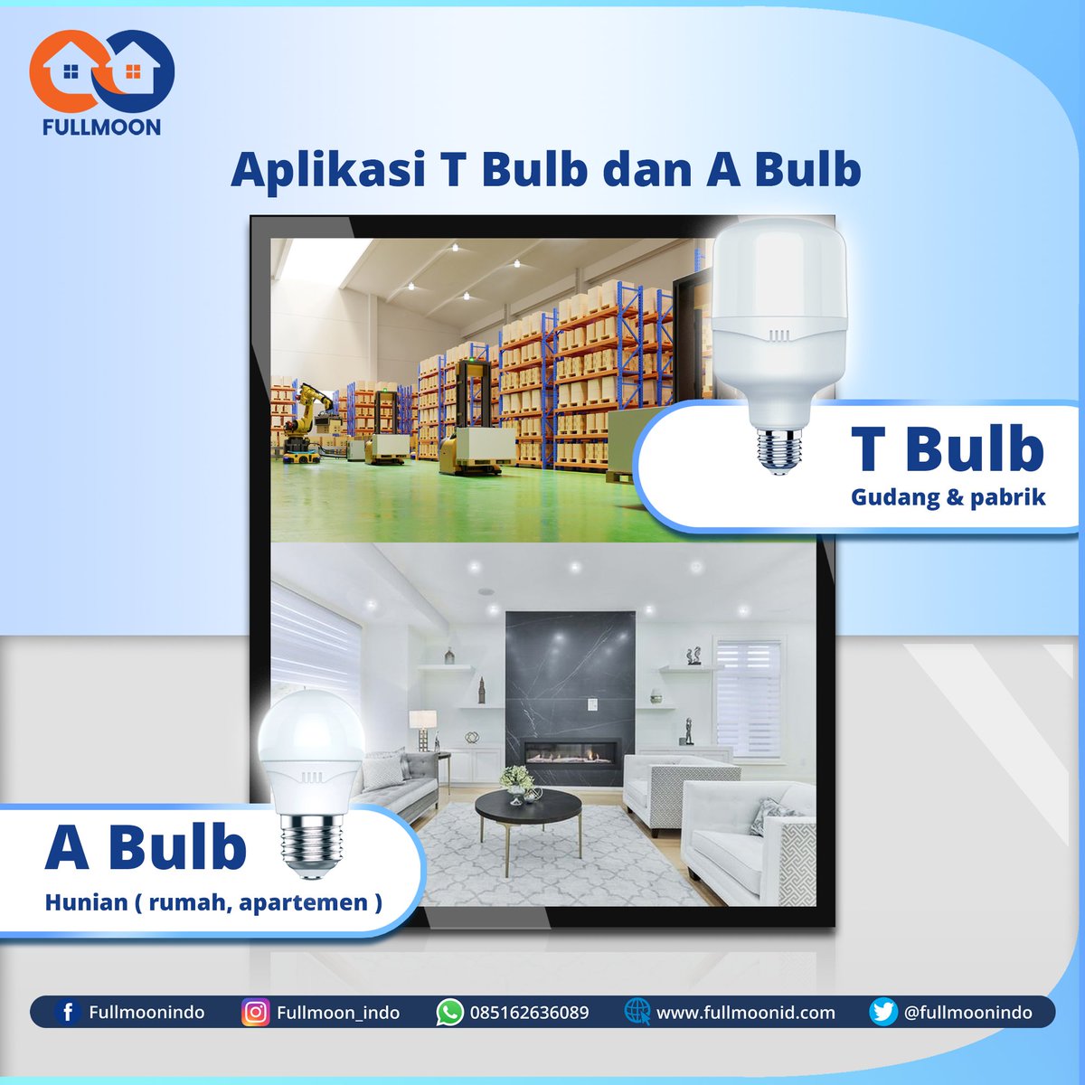 fullmoonindo's tweet photo. Selain bentuk dan spesifikasinya, ini loh ternyata yang membedakan A bulb dan T bulb!
Simak postingan ini untuk tahu jawabannya yaa 😋 https://t.co/L1HWkEmymg