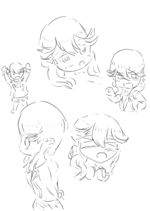 ザ・落書きって感じの落書きしてる 