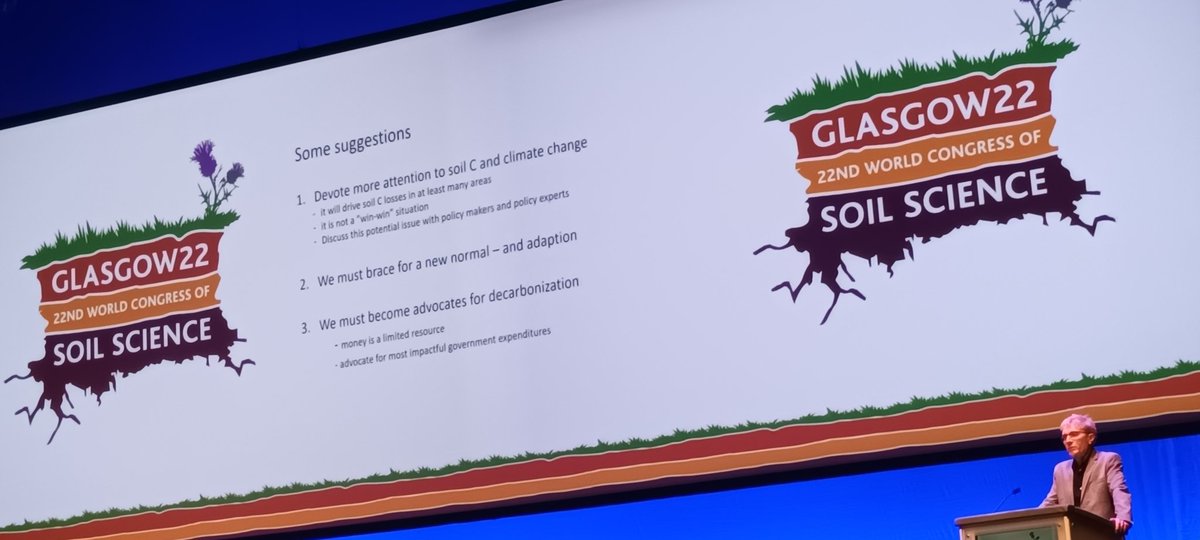 JPaulNP's tweet photo. Ronald Amundson providing some fascinating insight into the recent obsession with soil C sequestration &amp; suggesting we should put more effort into understanding &amp; adapting to the overall effects of climate change on soil C. https://t.co/s2Z2fPMvTV