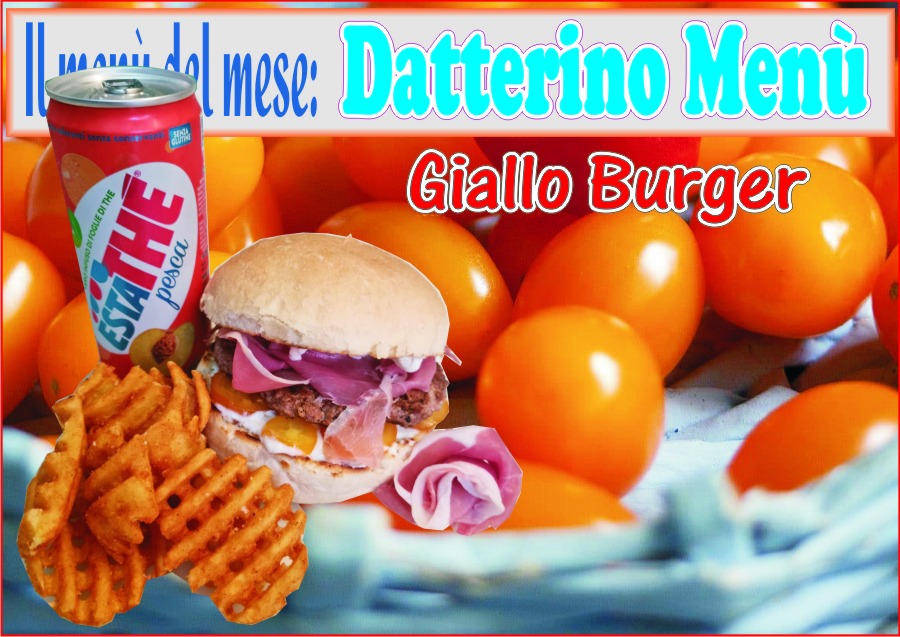 GoGoBurger's tweet photo. Il menù del mese di Agosto è il Datterino Menù con il Giallo Burger (Burger, stracciatella Pugliese, pomodori datterini gialli e prosciutto crudo) + Waffles di patate + Bibita ascelta ad euro 8.50.
#burger #fastfoodchiavari #gogoburger #goodweek #menùdelmese https://t.co/M2txHD8eTV