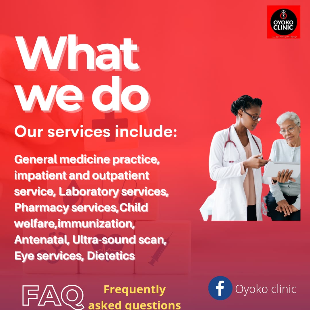 OyokoClinic's tweet photo. Happy new month to you .
We have an in house dietician who can help you with your diet related issues .We have a midwife that takes care of all issues concerning pregnancy.  
You can locate us at Adenta housing down. Call us today on  0550555894 to book an appointment. https://t.co/aeLipXFEpf