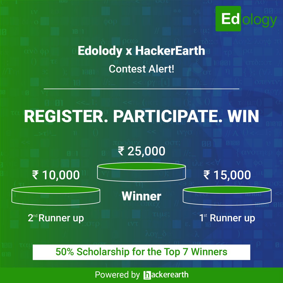 EdologyOnline's tweet photo. Its time to #GetSkilledGetHired
Participate in the #Edology x #HackerEarthContest to explore great learning opportunities in the dynamic field of #AI & #ML and win amazing cash prizes and scholarships.
Start Now: https://t.co/g6iWt8chGk
Contest closes on August 7th, 2022 https://t.co/Eygucs87Z5