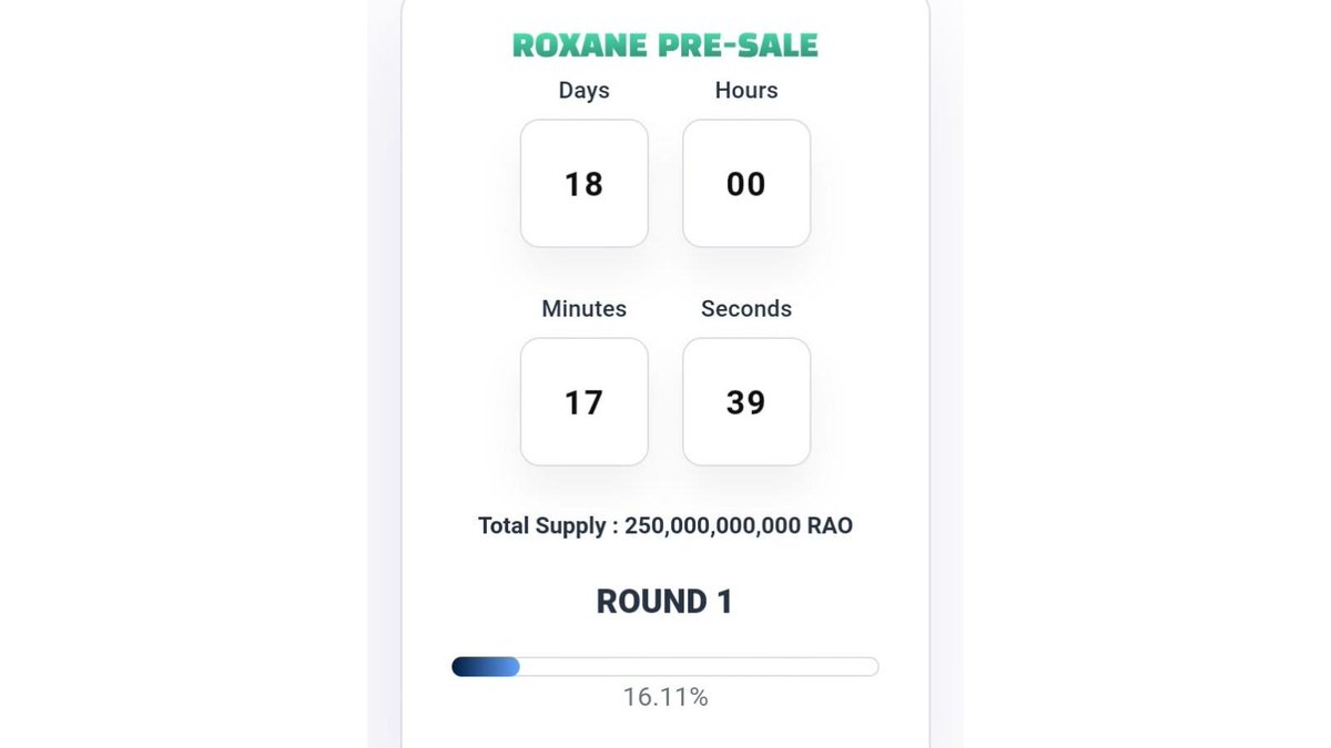 🔥🔥PRESALE 🔥PRESALE🔥 PRESALE🔥🔥

⏳ 18  days before the end of our IDO round 1
✔️End time: Friday, Aug 19, 2022 (UTC)

👉 Join IDO: roxane.io/tokenico-presa…

💰IDO price: 0.000021 BNB