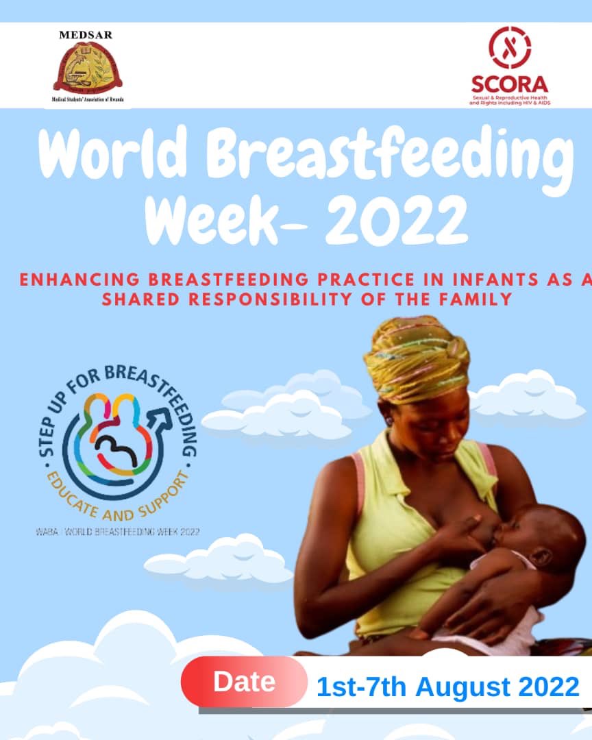 Today; We join the rest of World  to start #worldbreastfeedingweek2022 This week; we are thrilled to raise awareness on enhancing breastfeeding practice in infants as a shared responsibilities of the family.
#StepUpForBreastfeeding 
 @unicefrw @WHORwanda @RBCRwanda