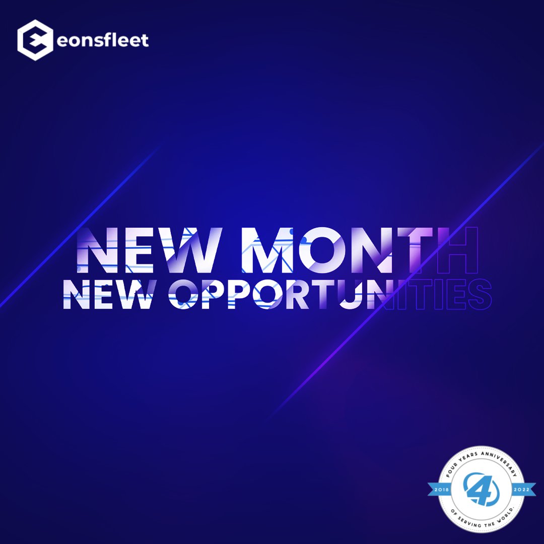 eonsfleet's tweet photo. New Month, New Opportunities!!
4months left before the year ends. Let's push to accomplish our goals. Eonsfleet is here to get you there!
#eonsfleet https://t.co/AUOYlEt7n3
