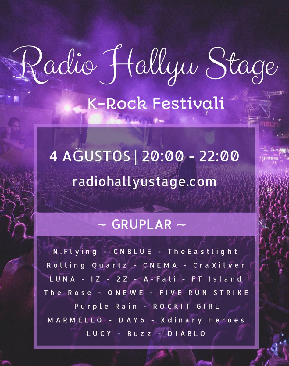 Askerden döndüğümden beri yapacağım ilk özel yayın 😉

Sakın kaçırmayın
radiohallyustage.com (<a href="/RadioHallyuStg/">Radio Hallyu Stage ♪ | 《7/24 on stream》</a>)