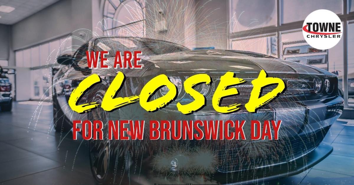 TowneChrysler's tweet photo. Happy New Brunswick Day! https://t.co/2AcEUQLHmi