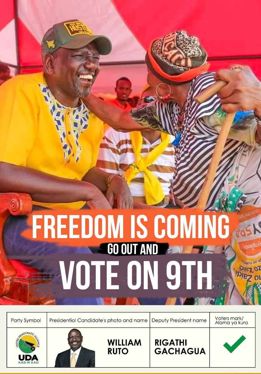 ENGDENNISNJIRU's tweet photo. This election Hustler Nation are the one to decide the context.

@WilliamsRuto  The 5th. https://t.co/zGujxy4Wos