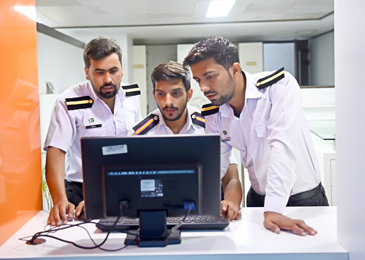 PnscOffical's tweet photo. PNSC warmly welcomes new batch of internees from PMA at Karachi head office. In order to ensure par excellence employee experience, the team will be engaged in different activities that allowed them to understand PNSC's corporate culture and business operation. https://t.co/zvUh8Lq7SA