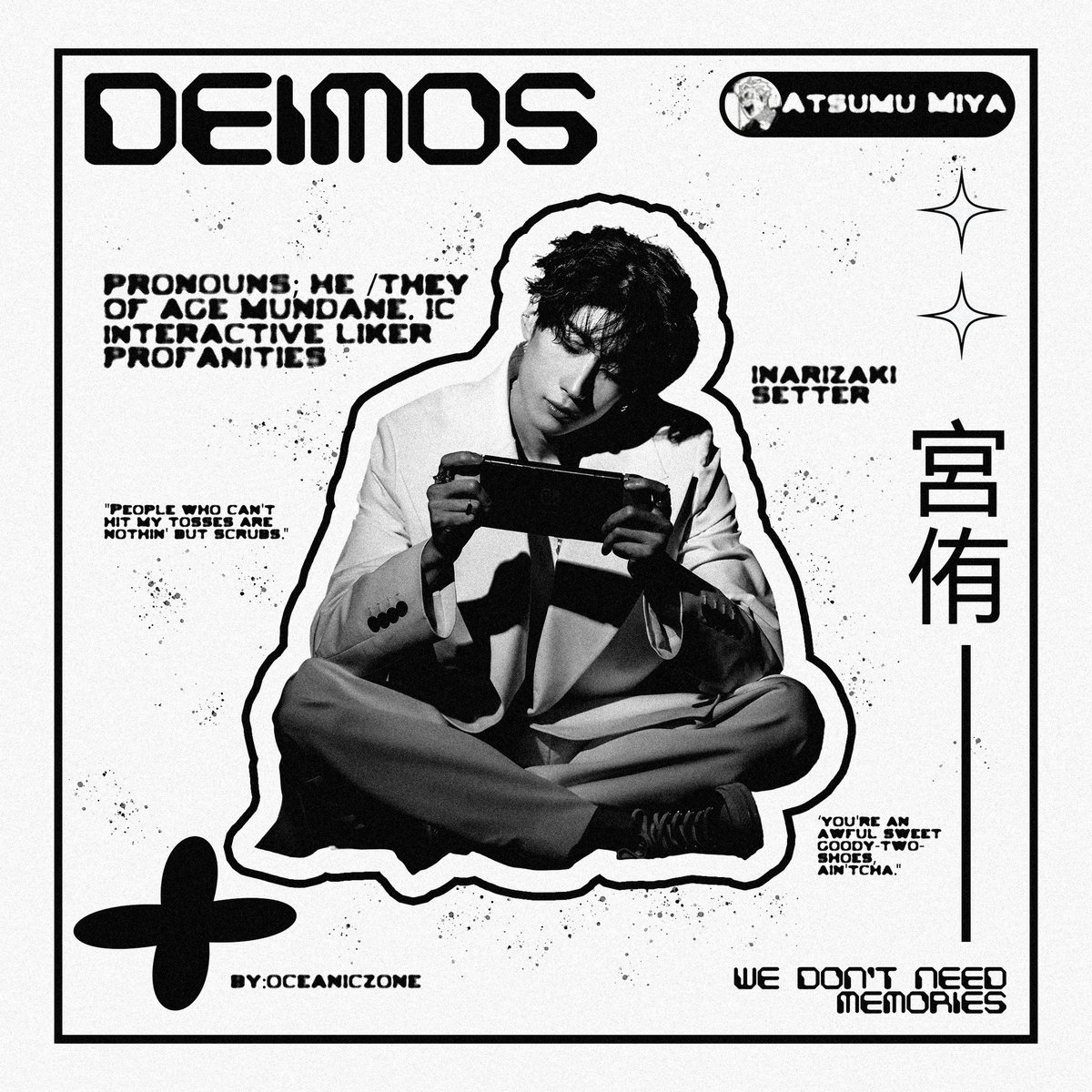 ͏͏͏͏͏͏
 ͏͏͏͏͏͏
                    atsumu deimos  miya.
                    based  in  tokyo,  jpn.
                    not   new   to   #hqrp
 ͏͏͏͏͏͏
 ͏͏͏͏͏͏