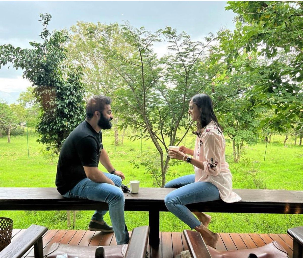 What do you think they're talking about? 😍

#JrNTR #Tarak #Tollywood #TollywoodActor #LakshmiPranathi #VacationVibes