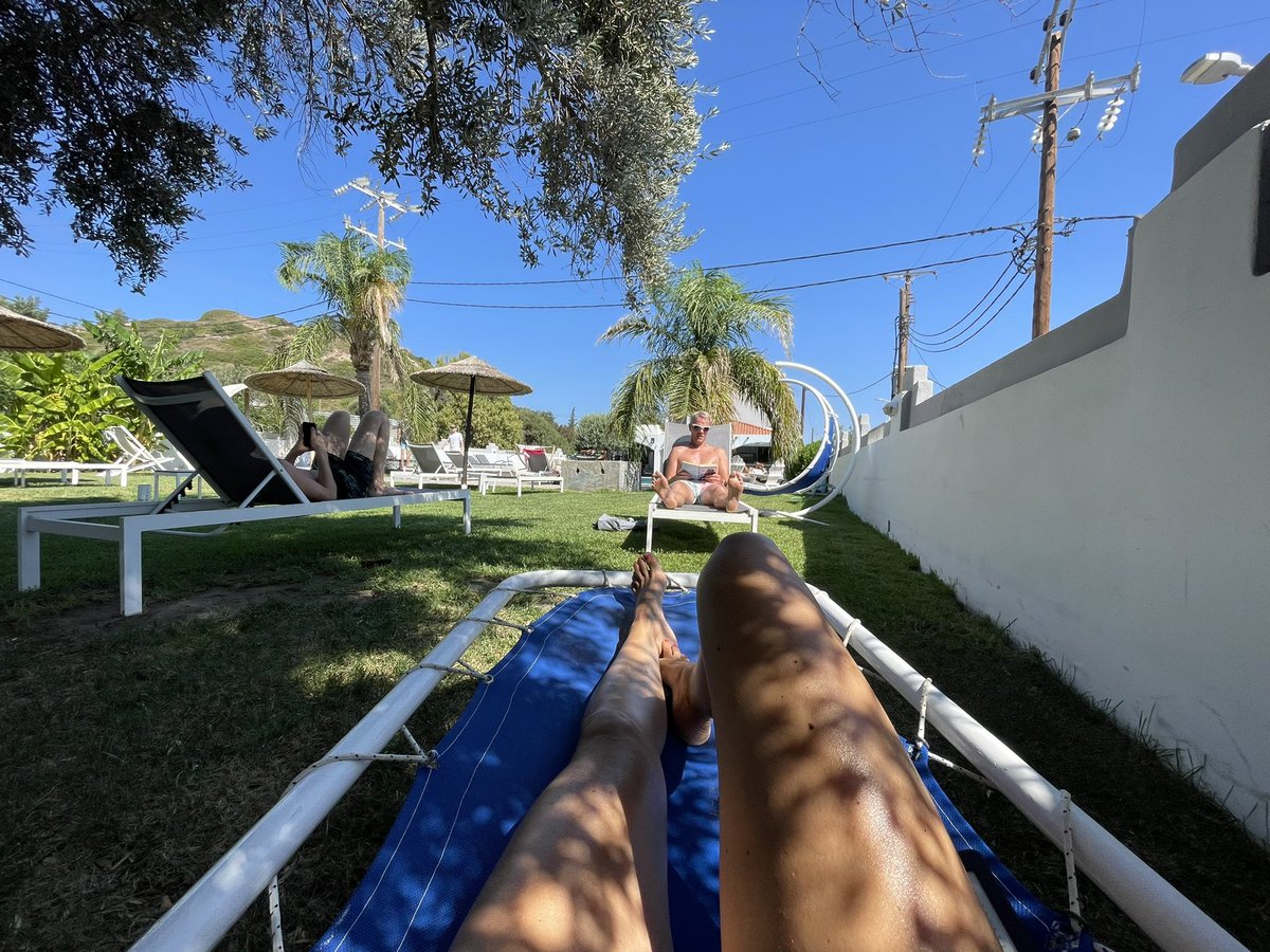 Sunshine. Family. Sleep. Relaxation. Laughter. Good food. Feeling very blessed right now after a tough year at school for three of us!