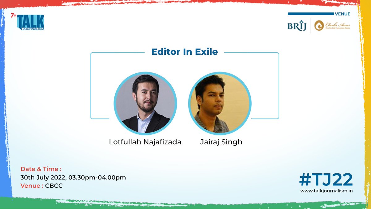 ICYI #TJ22 

Afghan Journalist and former director of <a href="/TOLOnews/">TOLOnews</a>, <a href="/LNajafizada/">Lotfullah Najafizada</a> in conversation with <a href="/JairajSinghR/">Jairaj Singh</a> about Afghanistan in the times of Taliban &amp; his exile in Toronto, Canada. 

Watch Full Video: youtu.be/frUJD_InDrs