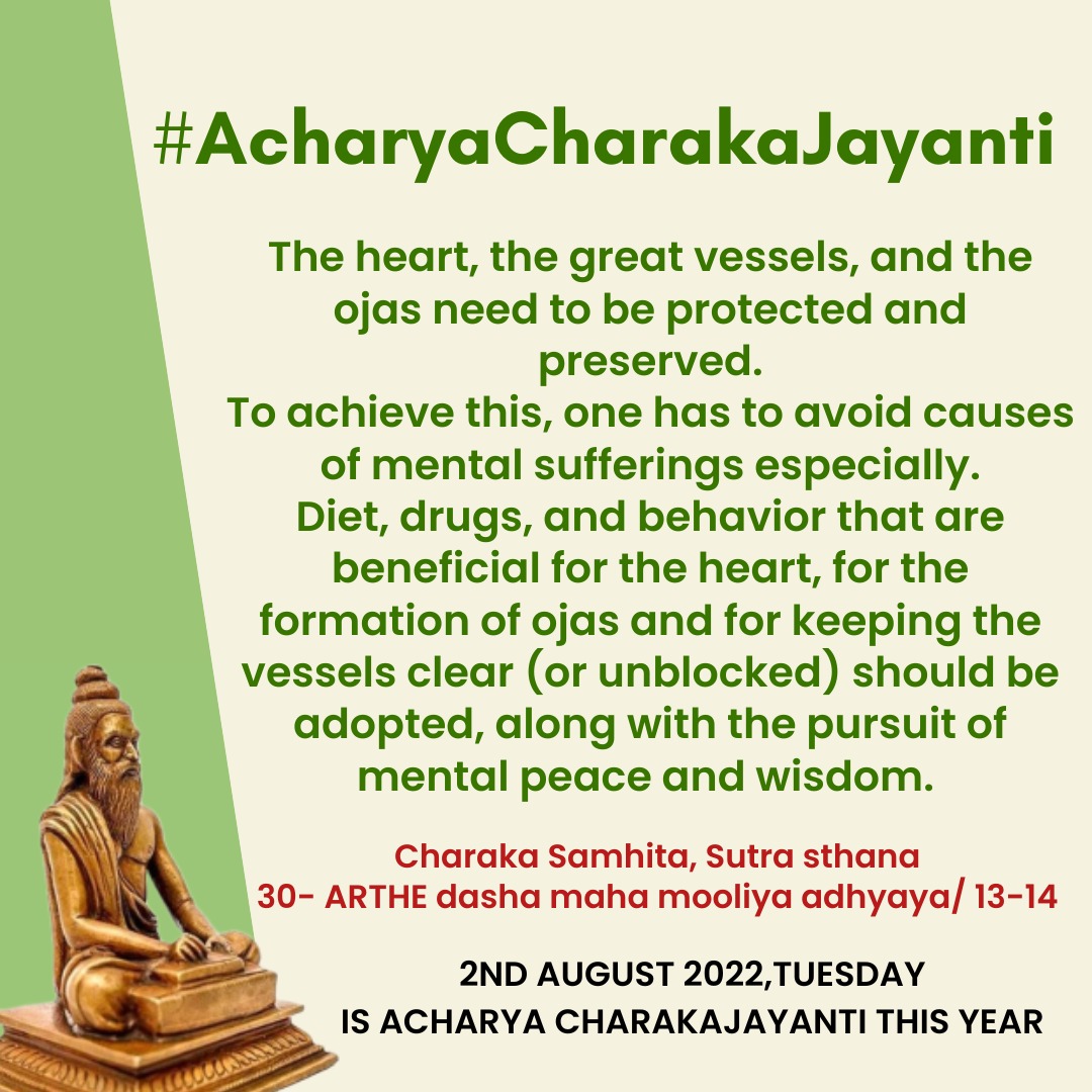 JcNandini's tweet photo. #AcharyaCharakaJayanti https://t.co/CzTOFaX6z4