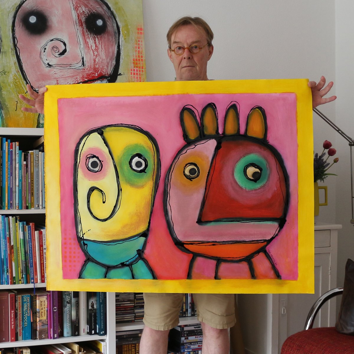 PaulMegensNL's tweet photo. 'I don't want to lose you.
Stop taking the killerjabs'
Painting on rolled canvas, 100 x 80 cm, 95 euro
.
#climatehoax #climatechangecriminals #digitalart #nycart #rolledcanvas #rawart #outsiderart #painting #naiveart #figurativeart #monkeycrap #artmajeur #catawiki https://t.co/RHDcdVXmRl