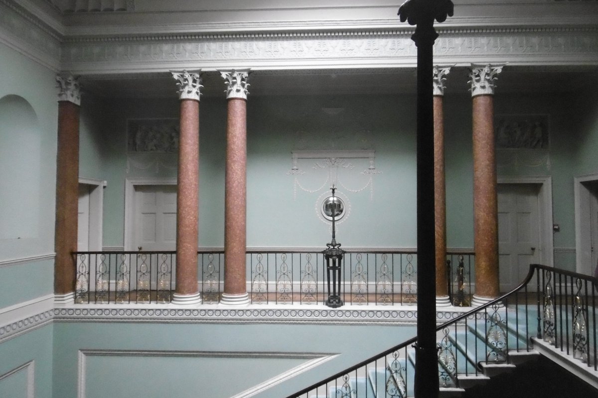 5thLackey's tweet photo. #HeatonHall #Manchester #JamesWyatt 1772, for Sir Thomas Egerton, staircase. 'a building of refinement and elegance not exceeded in any English house of these years' #Pevsner https://t.co/F4jgUF2ulH