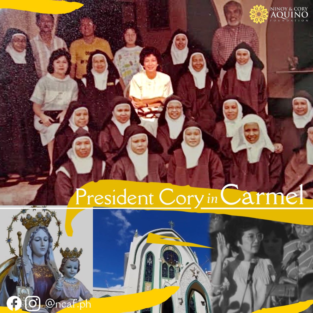 terio_garcia's tweet photo. We will never forget the bravery of these nuns who risked their life protecting Cory Aquino. Stop historical distortion! https://t.co/h34XkiAd1u