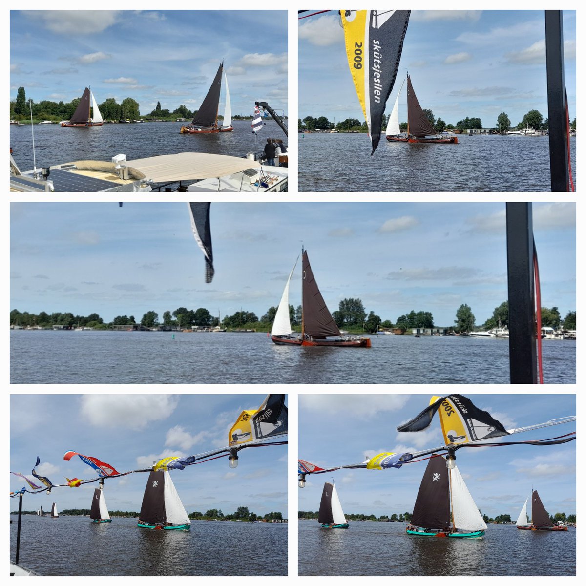 Hjoed utnoege bij it skûtsje fan Drachten <a href="/SKSskutsjesilen/">SKS skûtsjesilen</a> #genietsje #Fryslân it wurd fast in moaie middei. Wij bin der klear foar!