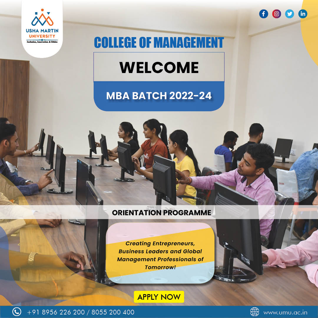 UshaMartinUnv's tweet image. 𝐈𝐧𝐬𝐩𝐢𝐫𝐢𝐧𝐠 𝐒𝐭𝐮𝐝𝐞𝐧𝐭𝐬 𝐭𝐨 𝐁𝐞 𝐒𝐮𝐜𝐜𝐞𝐬𝐬𝐟𝐮𝐥 𝐌𝐚𝐧𝐚𝐠𝐞𝐦𝐞𝐧𝐭 𝐏𝐫𝐨𝐟𝐞𝐬𝐬𝐢𝐨𝐧𝐚𝐥𝐬
.
.
𝗔𝗽𝗽𝗹𝘆 𝗡𝗼𝘄:bit.ly/3vvvseZ 

#umuadmission #ushamartinuniversity #mbaprogrammes #topuniversity #pgprogrammes #ugcapproved #managementcourse