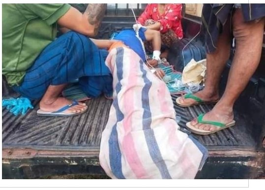 KarenniHR's tweet photo. A 13 year old girl was kill and 4 Karenni IDPs were injured by SAC motor shelled in Karenni State, Deemaw Soe Township, Saung Dular village track at 5:00pm, 31 July 2022. At least 10 times of IDP camps targeted motor shell by SAC in July 2022. https://t.co/q9FJEGXQpt