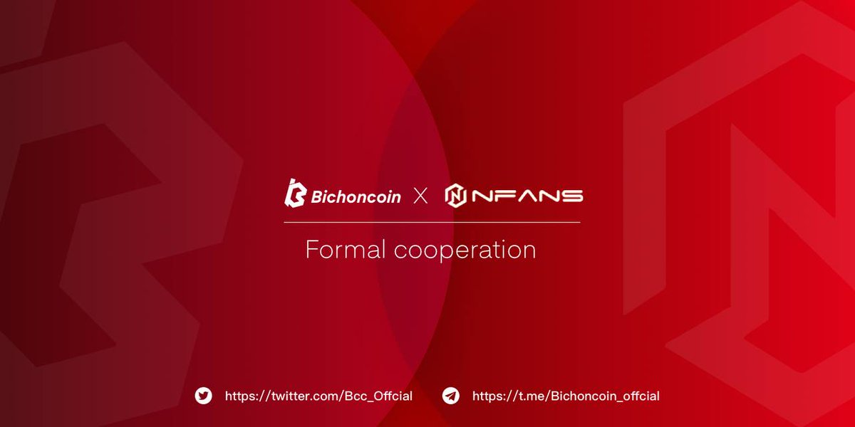 Bcc_Offcial's tweet photo. Good news, guys 🎉🎉🎉 

We are glad that $BCC will cooperate with @NFans_official as a strategic partner.
We believe that we will jointly promote the development of #NFT. https://t.co/ovqGMXKwYZ