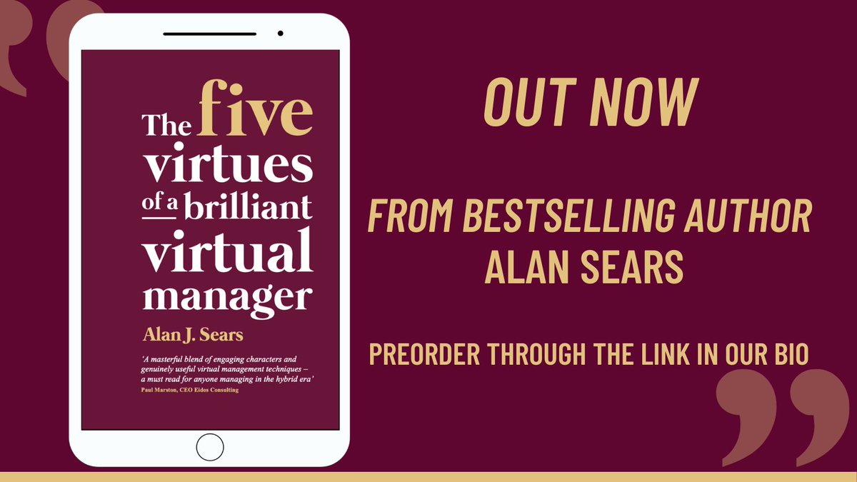 From the author of BESTSELLING 'The Six Conversations of a Brilliant Manager', <a href="/alanjsears/">Alan J Sears</a> brings you the new must have guide for virtual managers and leaders everywhere. Get the best out of a virtual team with Alan's trademark instructive storytelling. Order now! #business