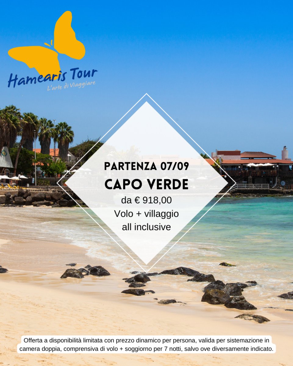 HamearisTour's tweet image. Splendide spiagge, la cultura antichissima, paesaggi straordinari, onde che si susseguono placide e tanto verde. 
Regalati una vacanza unica a Capo Verde. ☎️ 0422 842403

#hamearistour #lartediviaggiare #sempreinviaggio #luoghidavisitare #luoghidascoprire #postidavisitare…