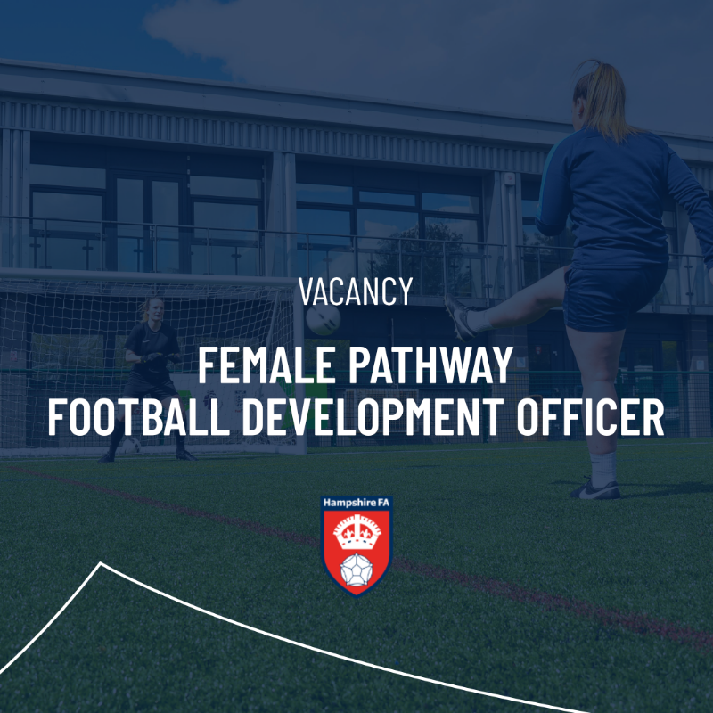 HampshireFA's tweet photo. On the back of an incredible #WEURO2022 victory for @Lionesses, we're delighted to be welcoming applications for the position of Female Pathway Football Development Officer!

This exciting, new #Vacancy will see you drive the development of all female football across #Hampshire!